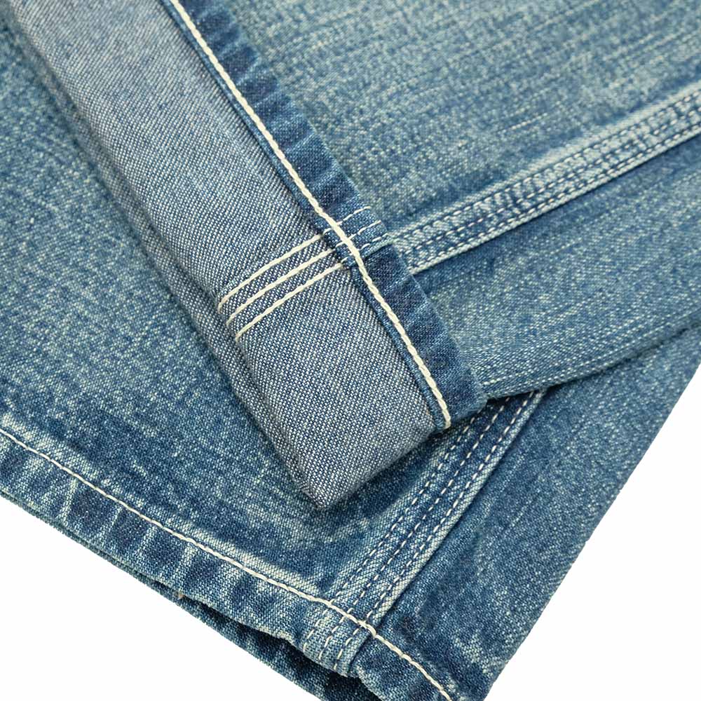 SUGAR CANE - 11oz. BLUE DENIM WORK PANTS - AGED MODEL - SC42549