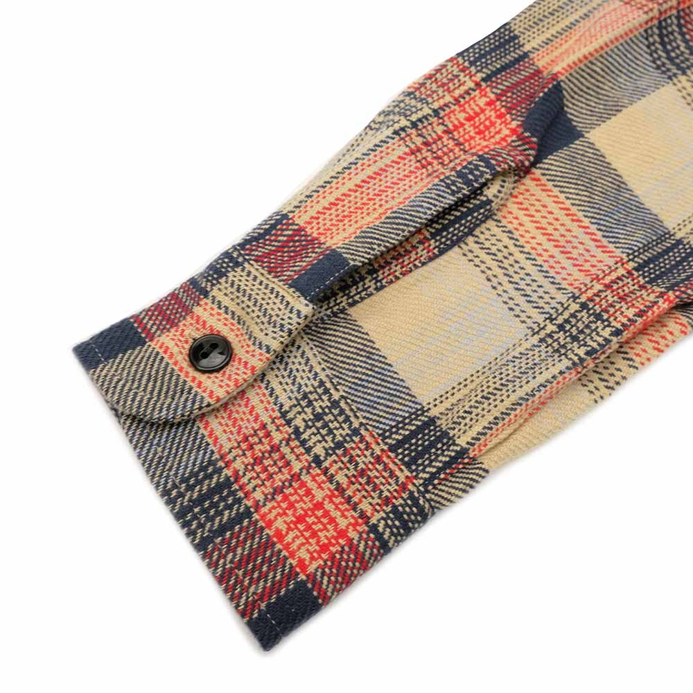 SUGAR CANE - TWILL CHECK WORK SHIRT - SC29562