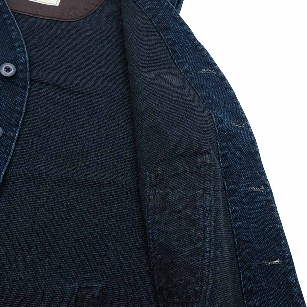 Soundman - Working Waist Coat - Marcy - Indigo Dyed SASHIKO - M376-655X