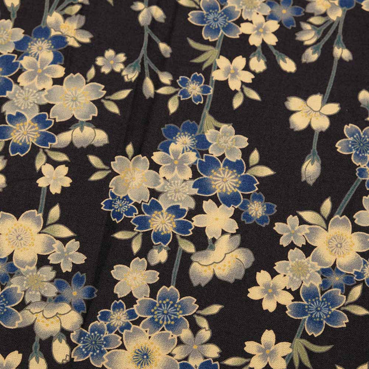 衣櫻 - シーチング素材 - 長袖レギュラーシャツ - 枝垂桜 - SA1744