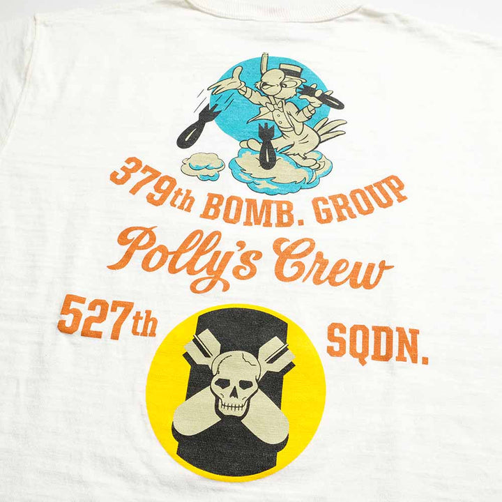 BUZZ RICKSON'S - SLUB YARN T-SHIRT - 527th BOMB.SQ. - BR79731