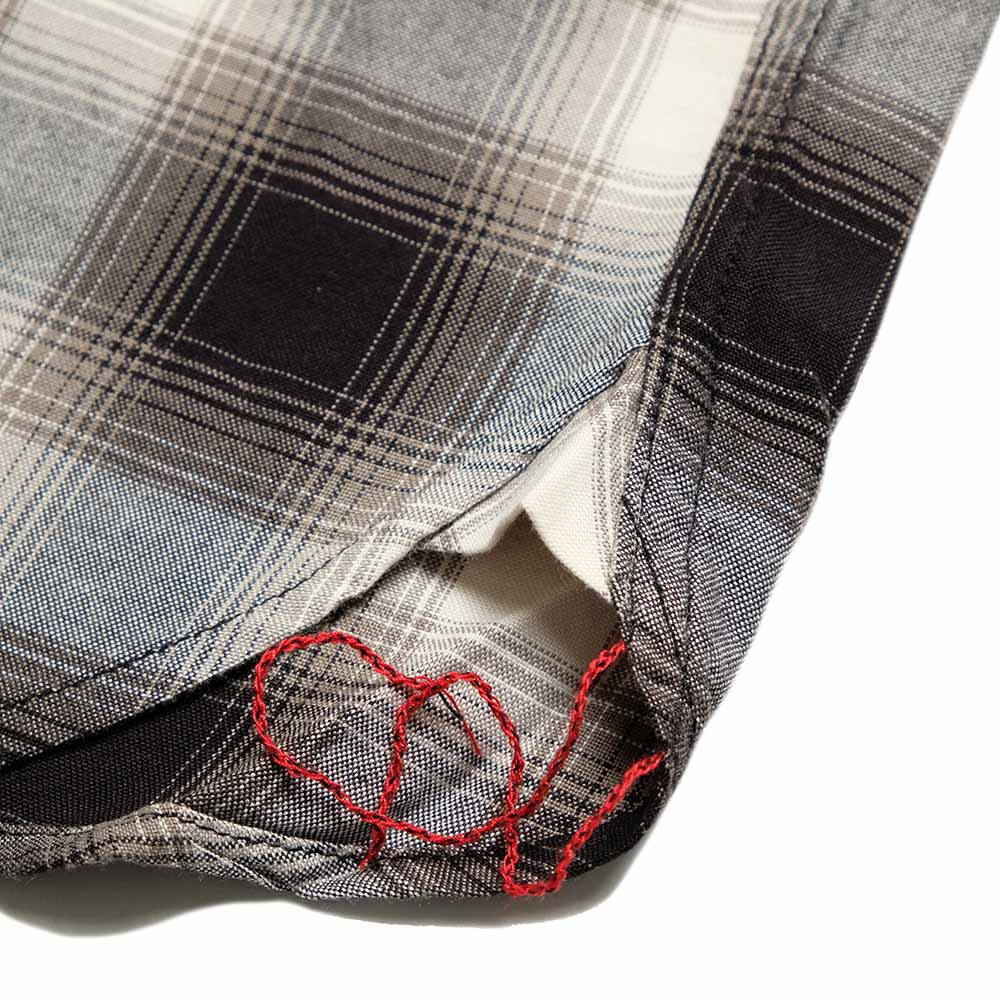 SUGAR CANE - RAYON OMBRE CHECK S/S WORK SHIRT - SC39728