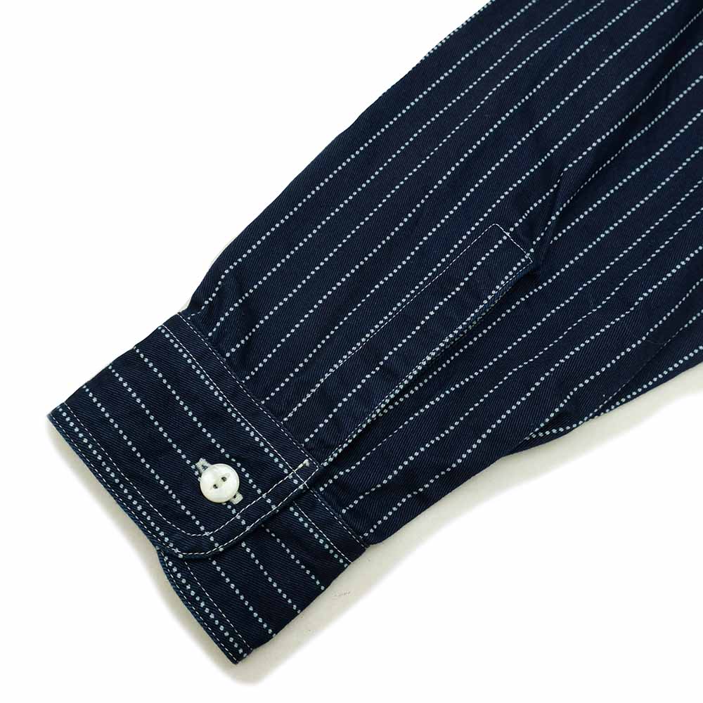 SUGAR CANE FICTION ROMANCE 8.5oz. WABASH STRIPE WORK SHIRT SC29164