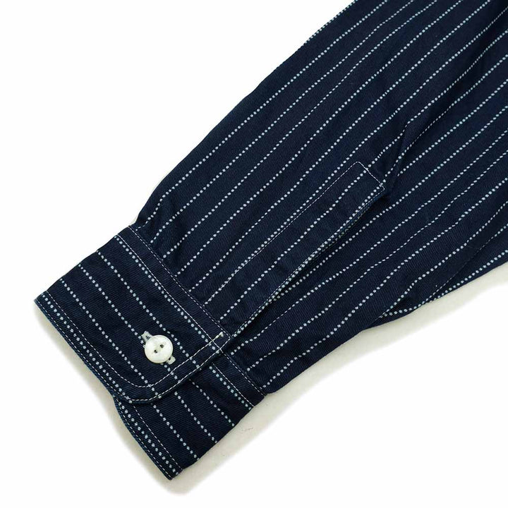 SUGAR CANE FICTION ROMANCE 8.5oz. WABASH STRIPE WORK SHIRT SC29164