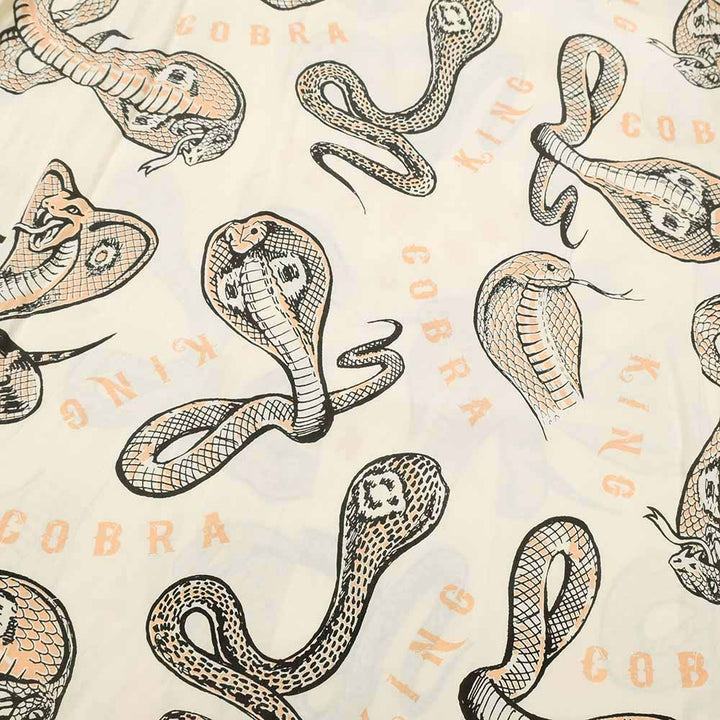 STAR OF HOLLYWOOD x VINCE RAY - HIGH DENSITY RAYON OPEN SHIRT - KING COBRA - SH39488