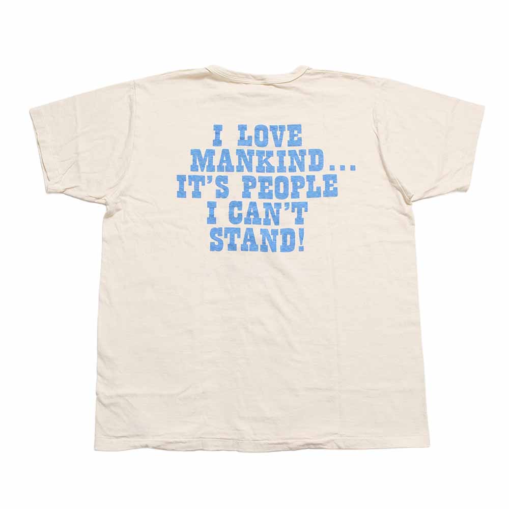 WAREHOUSE - S/S T-SHIRT - LOVE MANKIND... - LINUS - YP126S-4