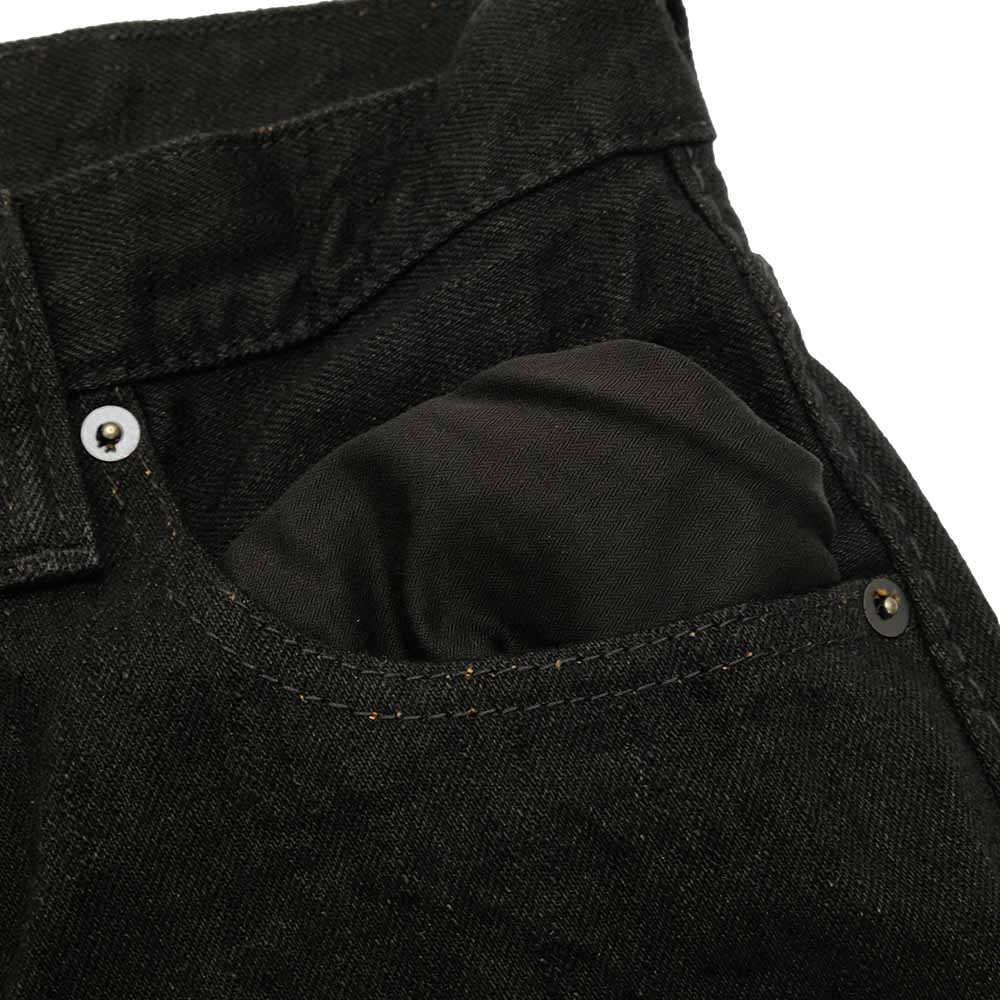 Pure Blue Japan Lot.TCD-005-BK 14oz Teacore Black Denim Selvedge Jeans TCD-005-BK