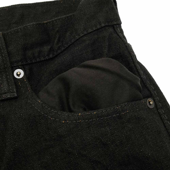 Pure Blue Japan Lot.TCD-005-BK 14oz Teacore Black Denim Selvedge Jeans TCD-005-BK