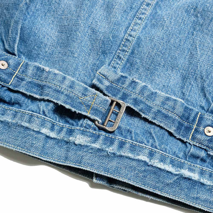 REMI RELIEF - 12oz DENIM 1st JACKET - USED BLUE - RN30389036