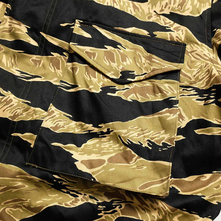 BUZZ RICKSON'S - JACKET, MAN'S FIELD, M-65 TIGER CAMOUFLAGE CIVILIAN MODEL - BR15885