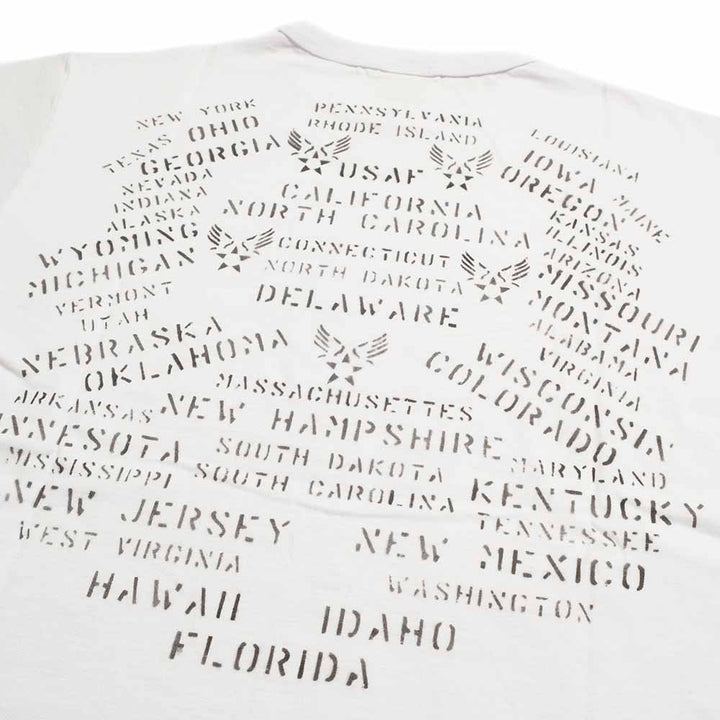 BUZZ RICKSON'S - S/S T-SHIRT - AIR BASE STENCIL - BR79779
