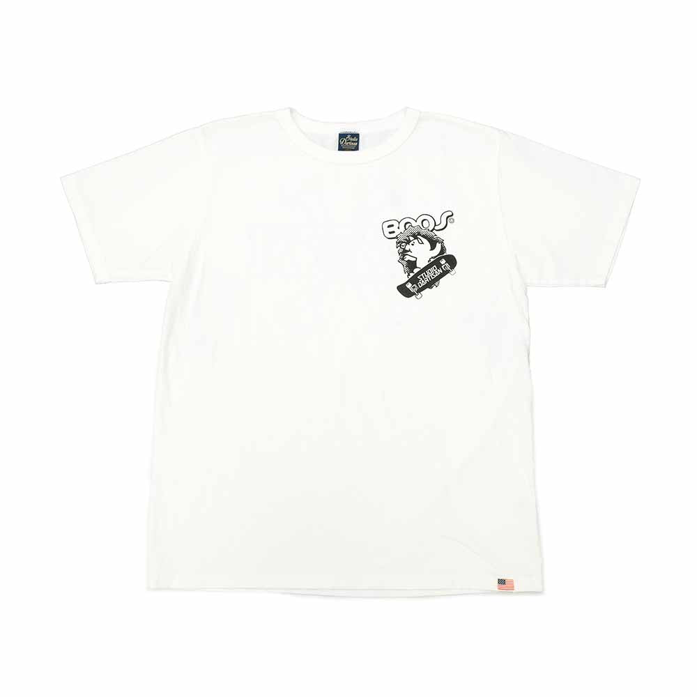 STUDIO D’ARTISAN - USA COTTON PRINT T-SHIRT - BOO - 8168A