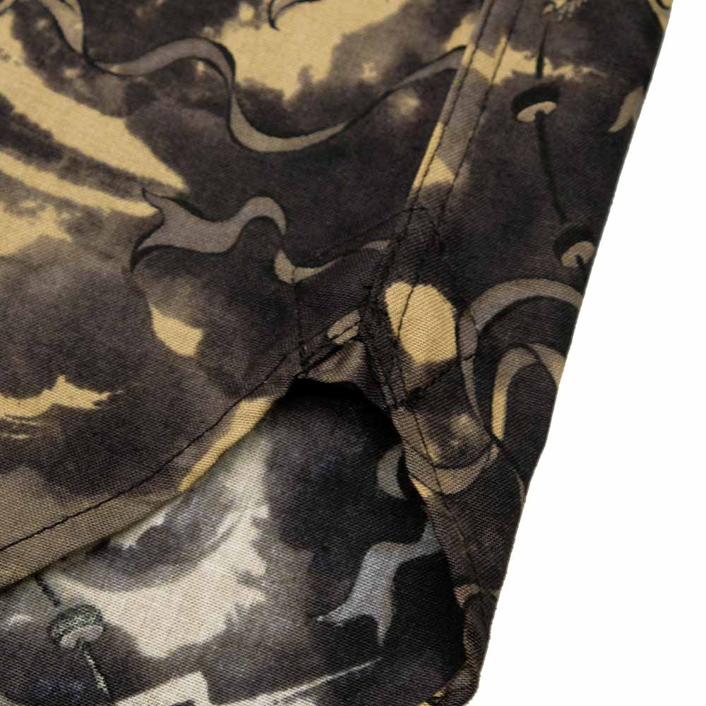 衣櫻 - シーチング素材 - 長袖レギュラーシャツ - 風神雷神 - SA1749