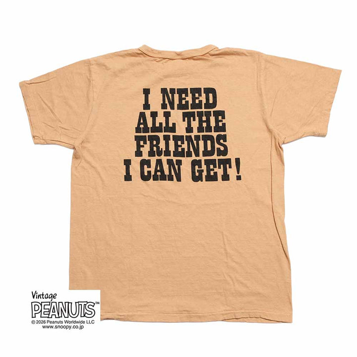 WAREHOUSE - S/S T-SHIRT - I NEED ALL THE FRIENDS (CHARLIE BROWN) - YP126S-2