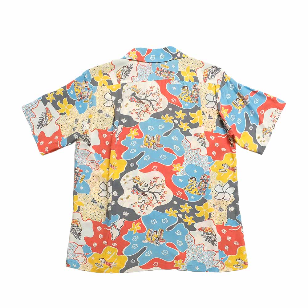SUN SURF - S/S RAYON HAWAIIAN SHIRT - PARADISE HULA - SS39624