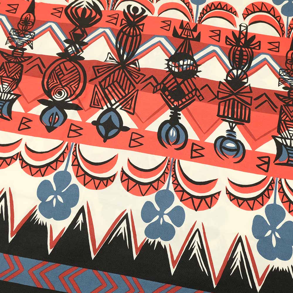 SUN SURF - COTTON BROAD OPEN SHIRT - TROPICAL WOODCUT - SS39504