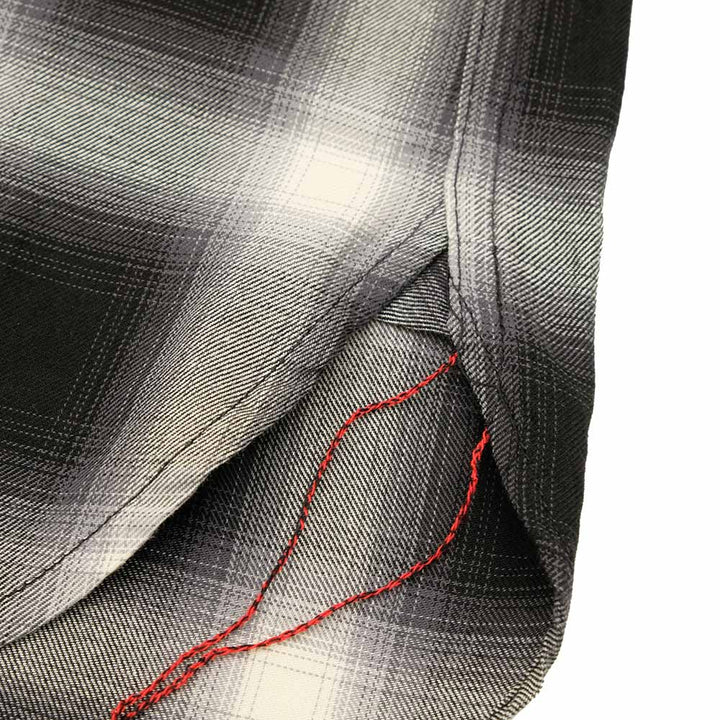 SUGAR CANE - OMBRE PLAID S/S WORK SHIRT - SC39519