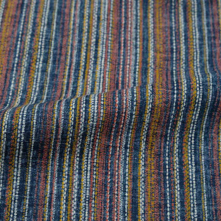 SUGAR CANE - MULTI STRIPE - S/S OPEN SHIRT - SC39520