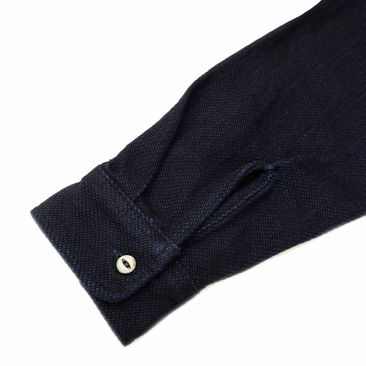 MOMOTARO JEANS - HEAVY INDIGO DOBBY SHIRT - MXLS1036
