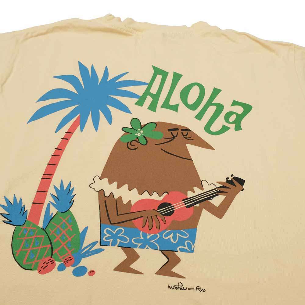 SUN SURF - PRINT T-SHIRT - ALOHA - by RYOHEI YANAGIHARA with MOOKIE - SS79569