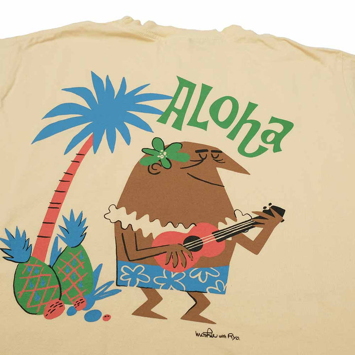 SUN SURF - PRINT T-SHIRT - ALOHA - by RYOHEI YANAGIHARA with MOOKIE - SS79569