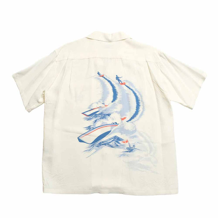 SUN SURF - S/S RAYON HAWAIIAN SHIRT - WATER SKIING - SS39630