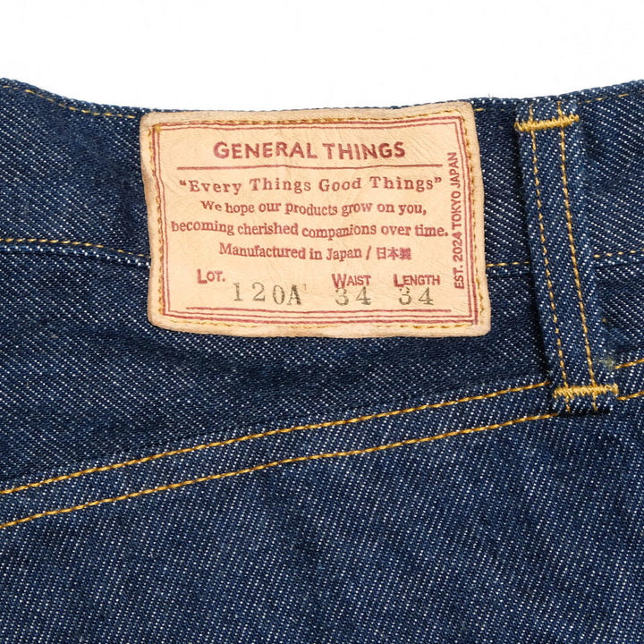 GENERAL THINGS - Lot.120A Jeans Line 2 Straight - 14oz. Blue Denim - 120A