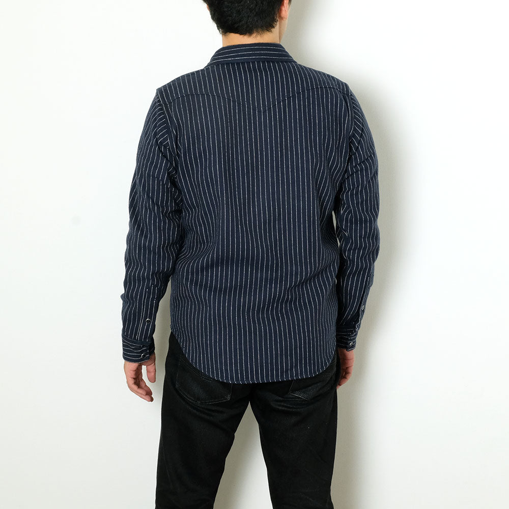 IRON HEART - UHF WESTERN SHIRT - CHALK STRIPE - IHSH-401