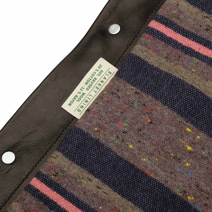 SUGAR CANE - BLACK HORSEHIDE LEATHER JACKET 1953 MODEL - SC80681