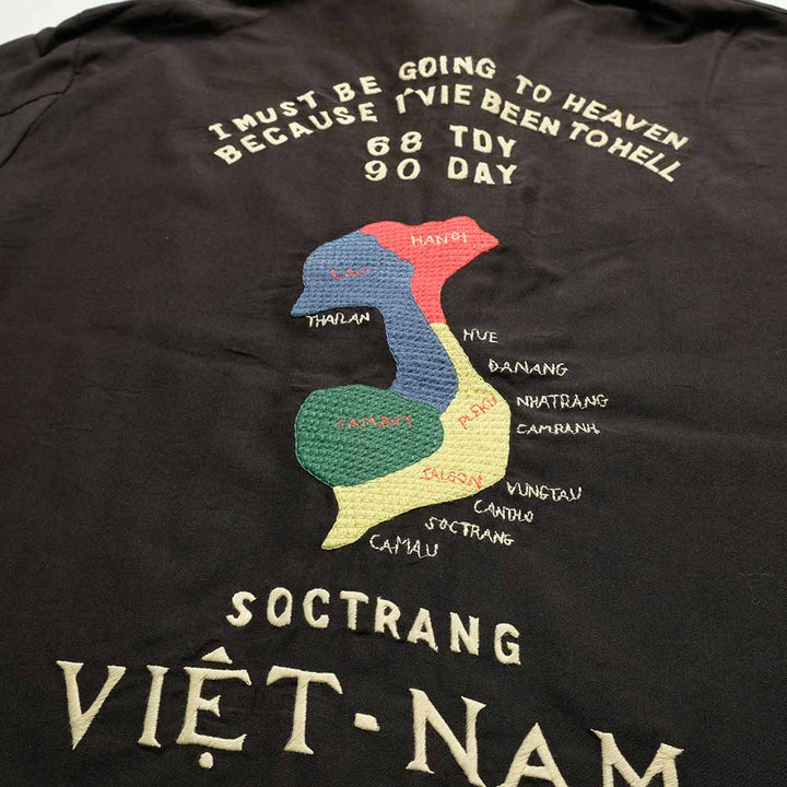 TAILOR TOYO - Cotton Rayon Vietnam Jacket - VIETNAM MAP - AGING MODEL - TT15880
