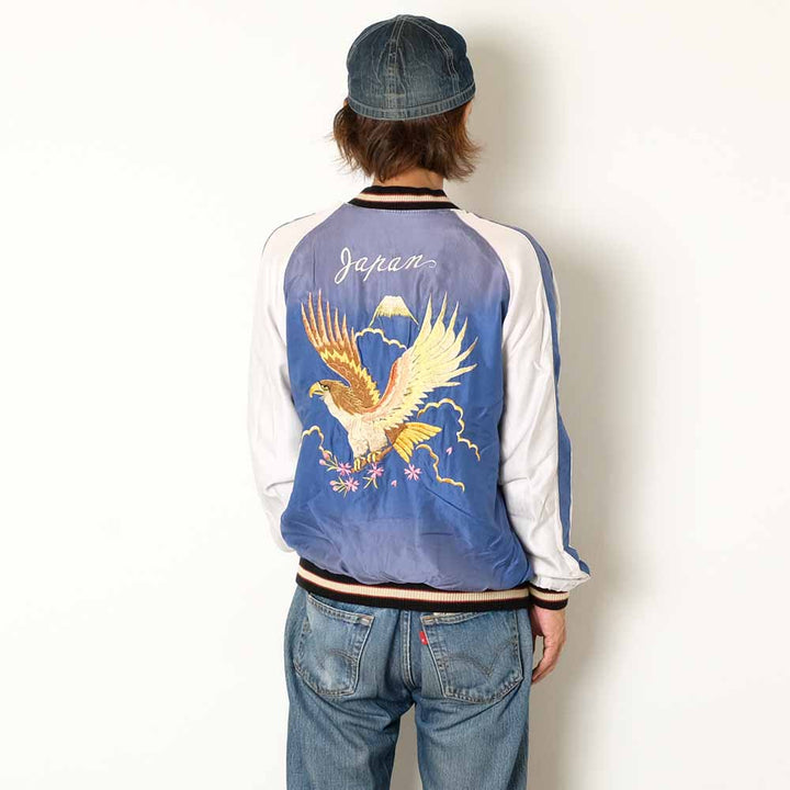 TAILOR TOYO - Acetate Souvenir Jacket - RED TIGER x EAGLE - (AGING MODEL) - TT15793-119