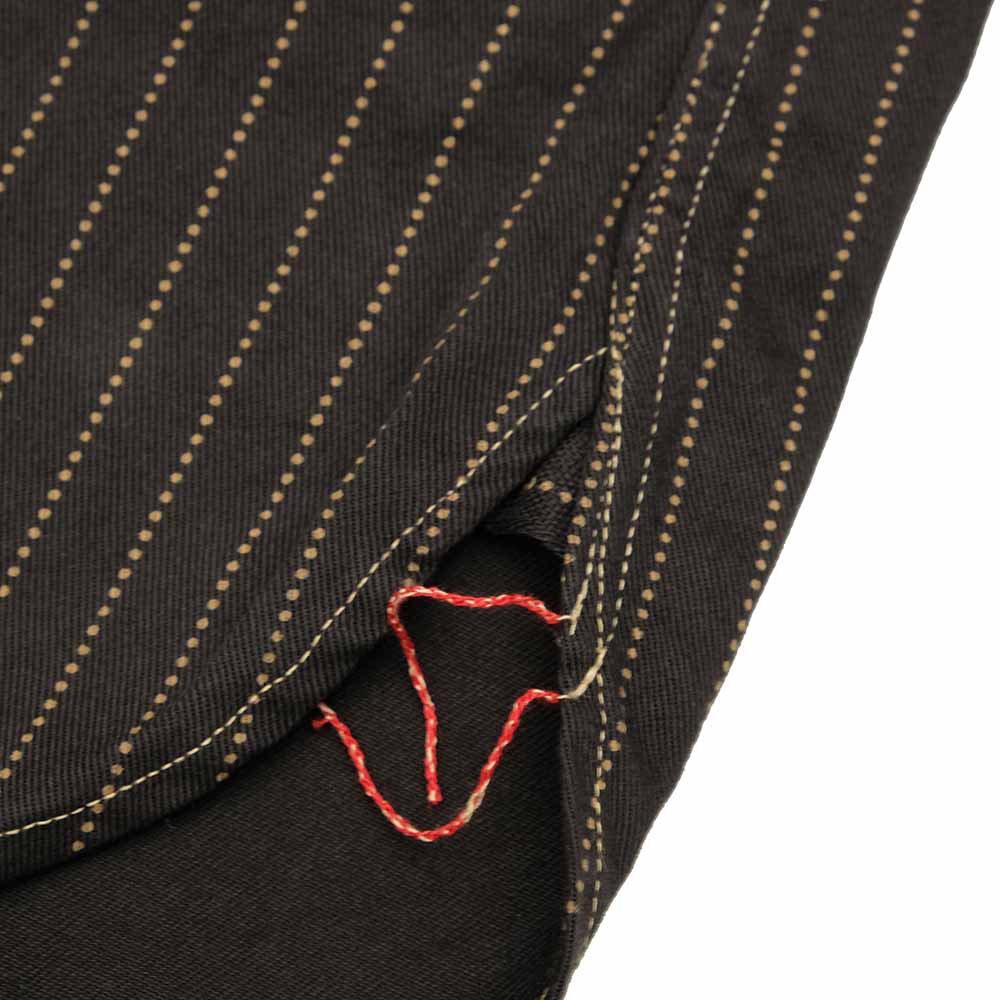 SUGAR CANE - FICTION ROMANCE - 8.5oz. BLACK WABASH STRIPE WORK SHIRT - SC29585