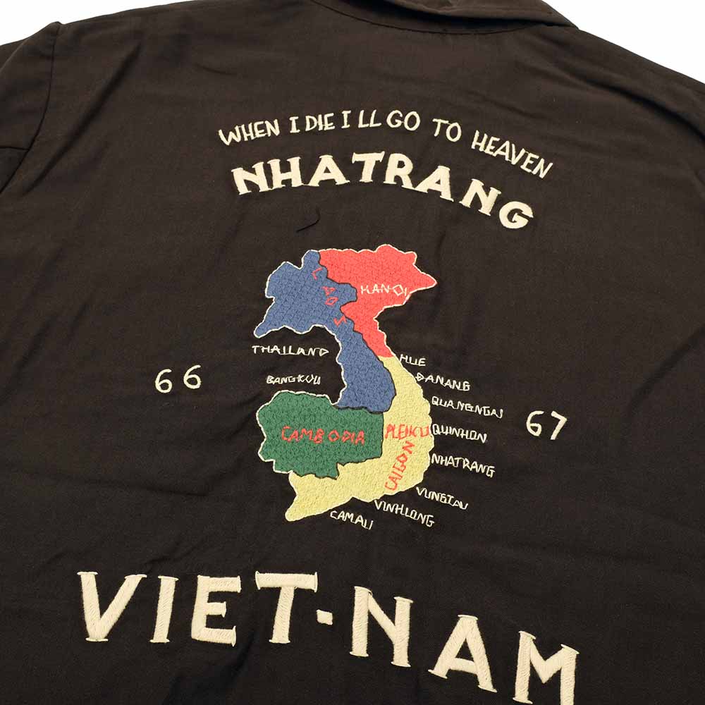 TAILOR TOYO - Cotton Rayon Vietnam Jacket - VIETNAM MAP - AGING MODEL - TT15547