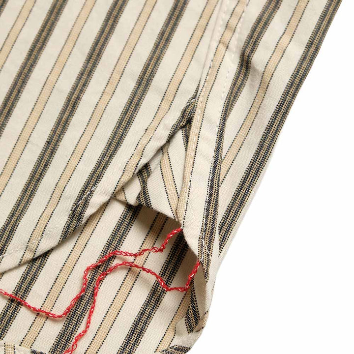 SUGAR CANE - COTTON STRIPE S/S WORK SHIRT - SC39730