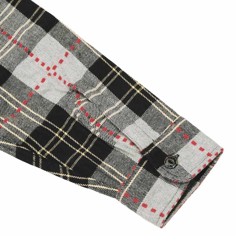 SUGAR CANE - FICTION ROMANCE DOBBY PLAID WORK SHIRT - SC29583