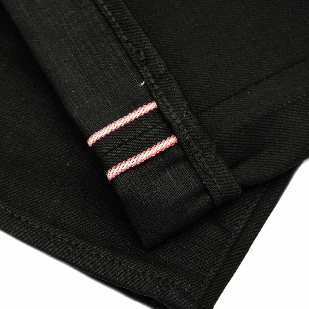 MOMOTARO JEANS - #200 STANDARD TAPERED 14.7oz BLACK - Zip-Fly - MMJZ1200
