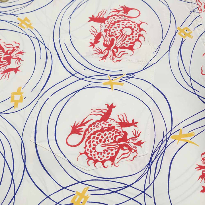 SUN SURF - S/S RAYON HAWAIIAN SHIRT - DRAGON GRID - SS39617