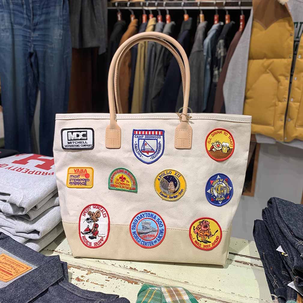 Heritage Leather VINTAGE PATCH DAY TOTE HLC-9212