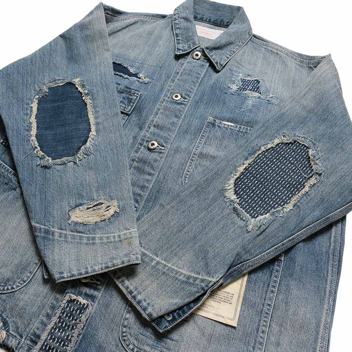 UNIVERSAL OVERALL - 12.75oz CONE DENIM REMAKE COVERALL - HT2433400-F