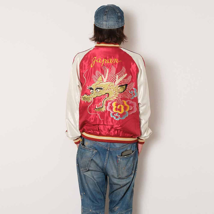 TAILOR TOYO - Acetate Souvenir Jacket - BLACK EAGLE x DRAGON HEAD - TT15972-159