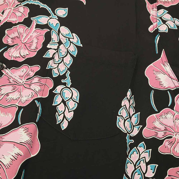 SUN SURF - S/S RAYON HAWAIIAN SHIRT - ISLAND FLOWER CHAIN - SS39425