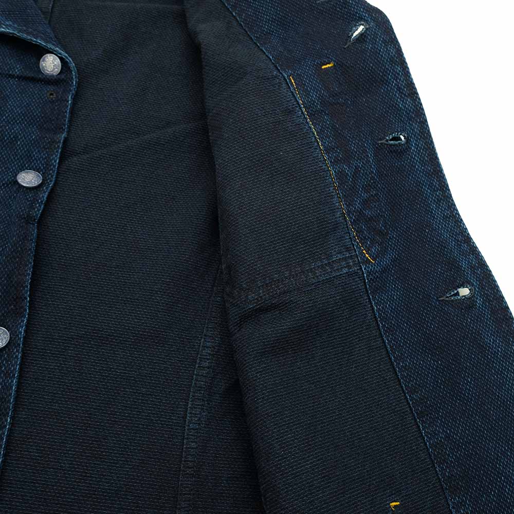 Soundman - Coverall Jacket - Birmingham - Indigo Dyed SASHIKO - M374-655Y