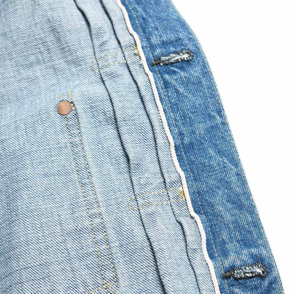 REMI RELIEF - 12oz DENIM WW2 MODEL JACKET - USED BLUE - RN30389034