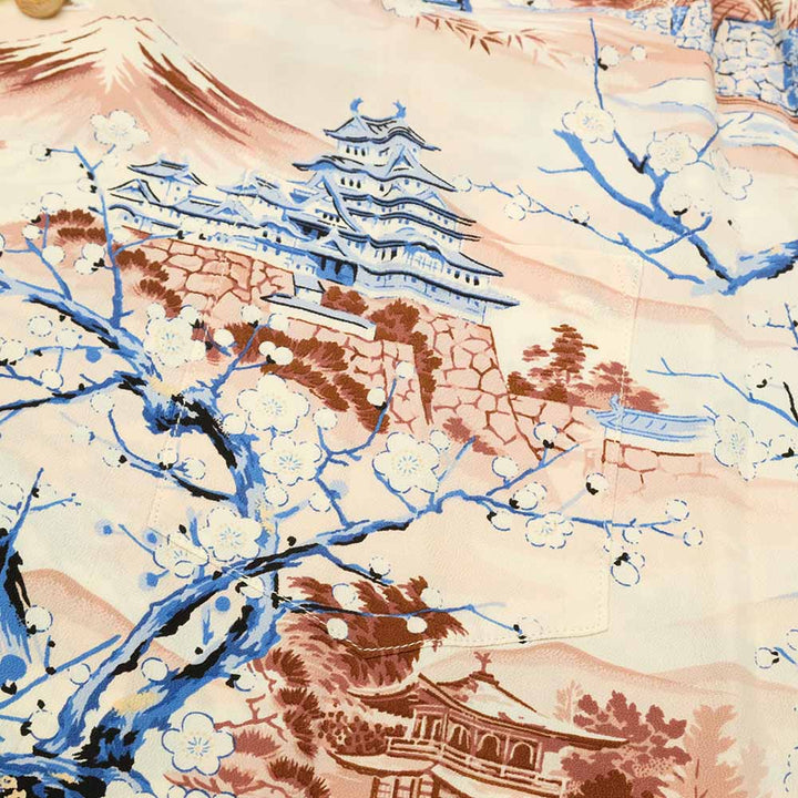 SUN SURF - RAYON HAWAIIAN SHIRT - SCENERY OF JAPAN - SS39422