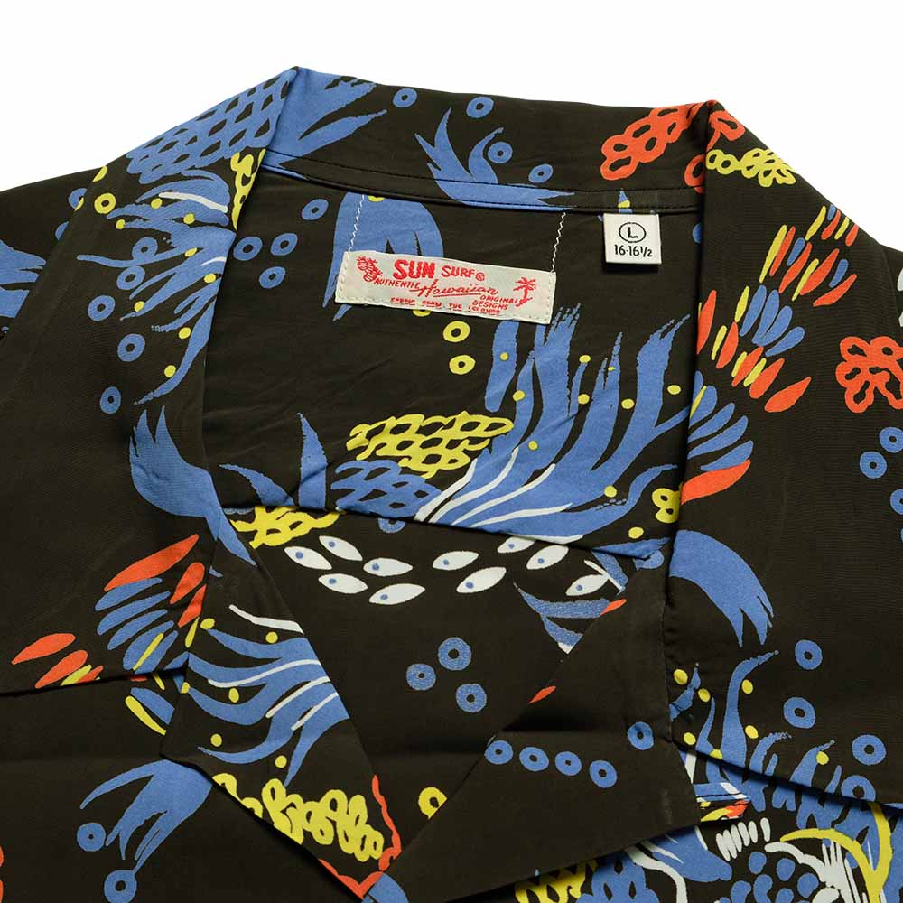 SUN SURF - S/S RAYON HAWAIIAN SHIRT - TROPICAL FISH - SS39626