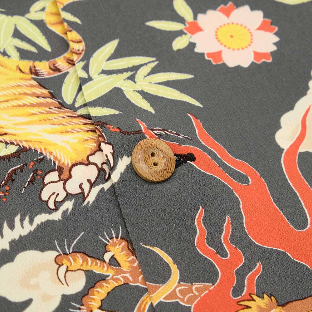 SUN SURF - L/S RAYON HAWAIIAN SHIRT - THE TRIANGULAR FIGHT - SS29404