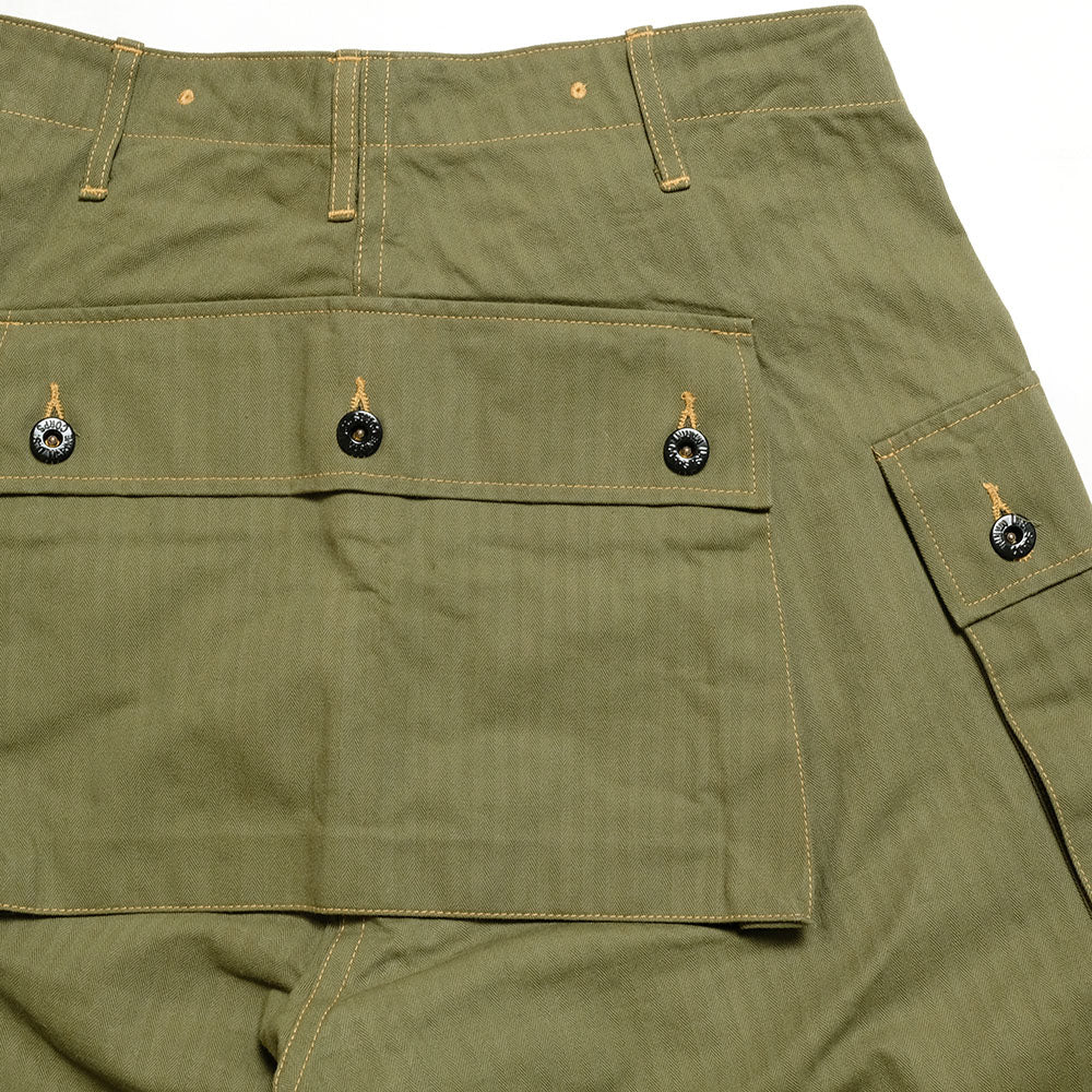 BUZZ RICKSON'S - U.S. MARINE CORPS M-1944 - HERRINGBONE PANTS - SHORT LENGTH - BR42501