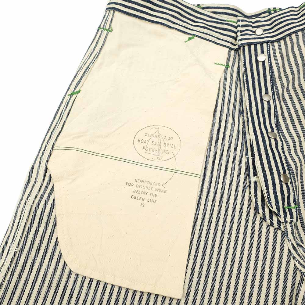SUGAR CANE - 11oz. HICKORY STRIPE WORK SHORTS - SC52566