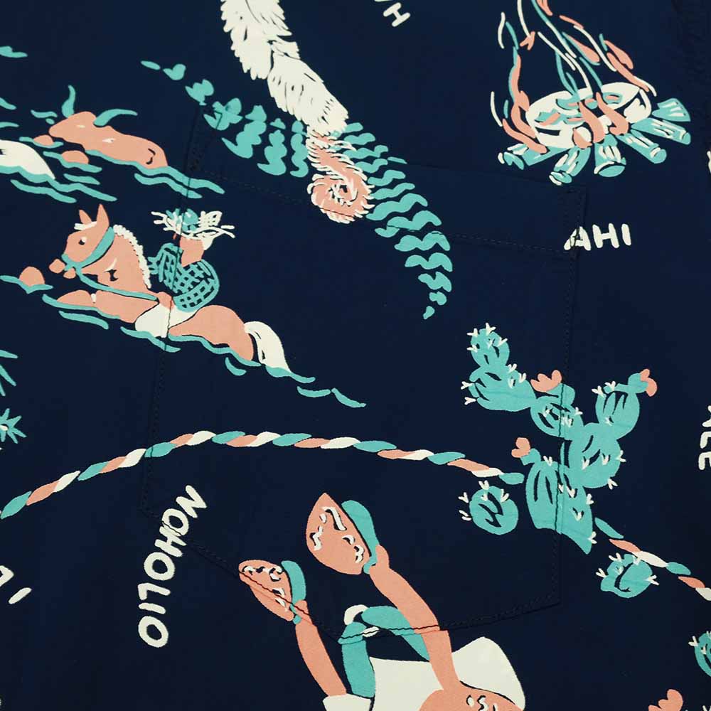 SUN SURF - RAYON HAWAIIAN SHIRT - PANIOLA TOWN - SS39420