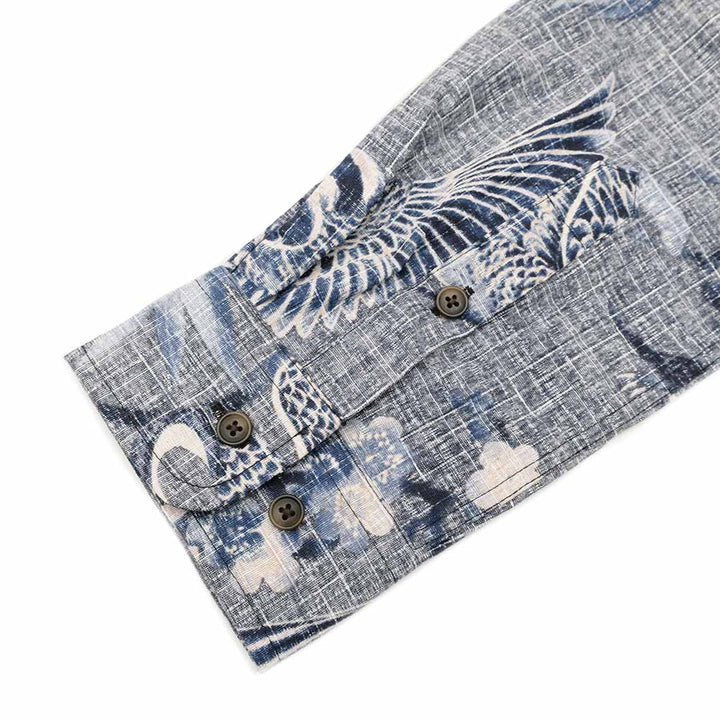 KOROMO ZAKURA - Southern Cross - Long-Sleeve Regular Shirt - Crane and Turtle - SA1747